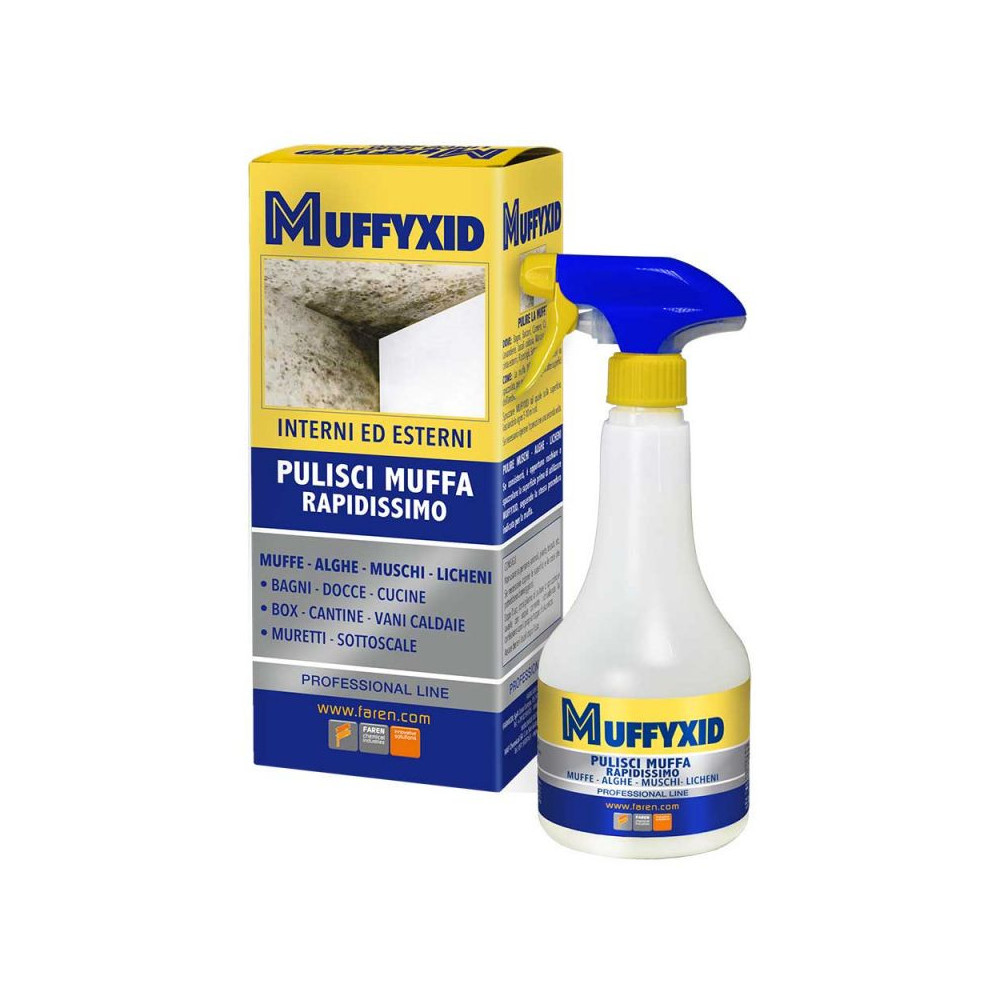 MUFFYCID MUFFIXID - pulisci muffa rapidissimo per interni ed esterni - FAREN - larosametalli.it