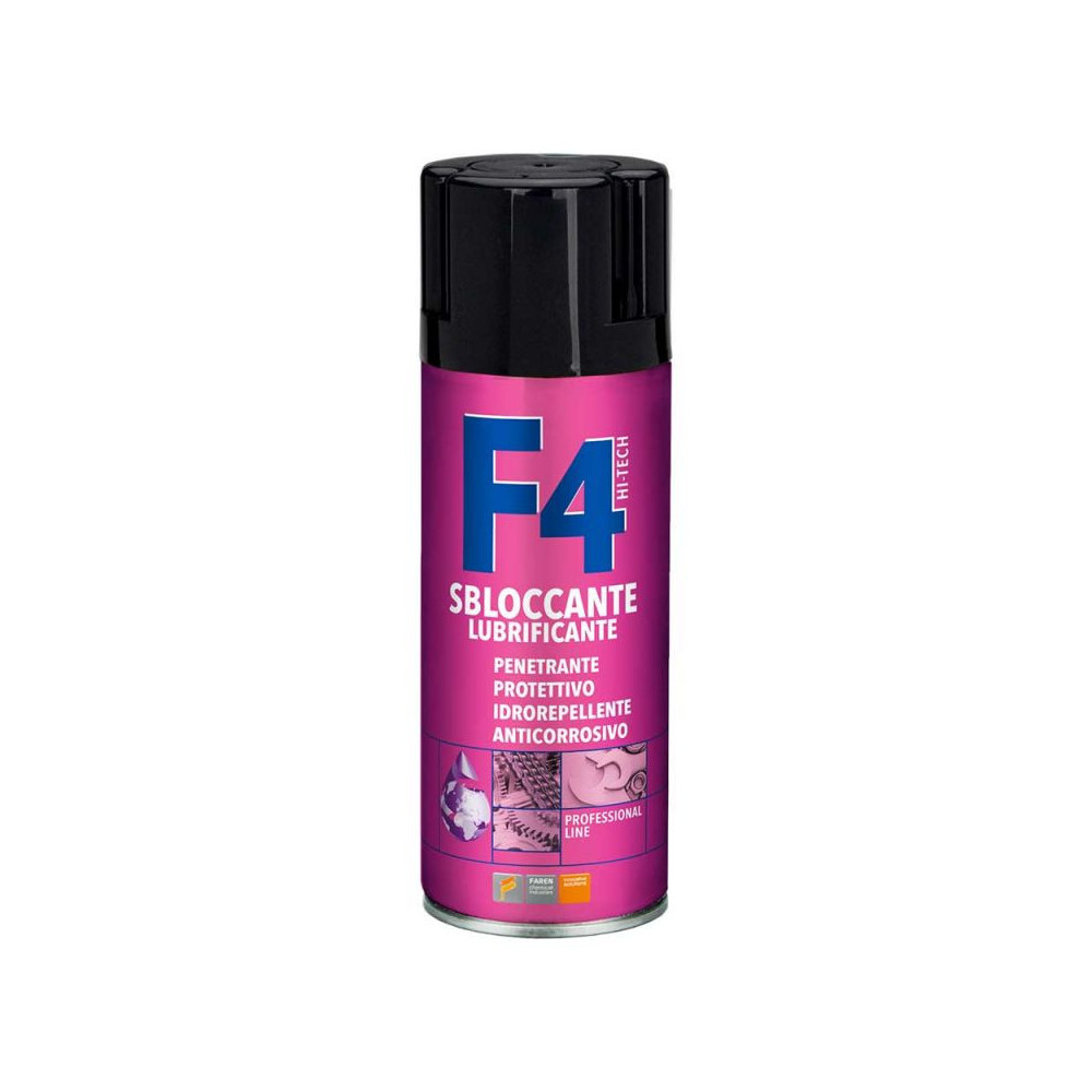 F4 - SBLOCCANTE MULTIUSO - Lubrificante Spray - FAREN - larosametalli.it