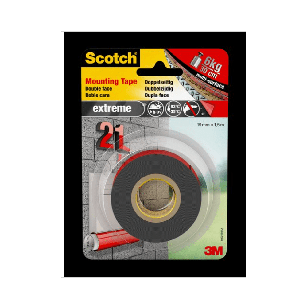 Scotch Extreme Nastro per montaggio 19mm x 1.5m 3M