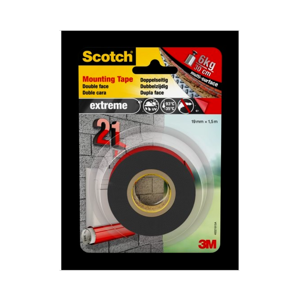 Scotch Extreme Nastro per montaggio 19mm x 5m 3M