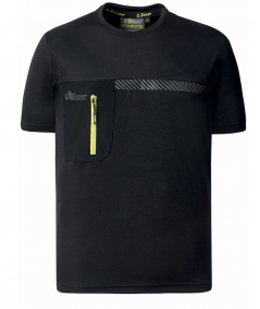 T-shirt da lavoro a manica corta U-Power Christal Black Carbon
