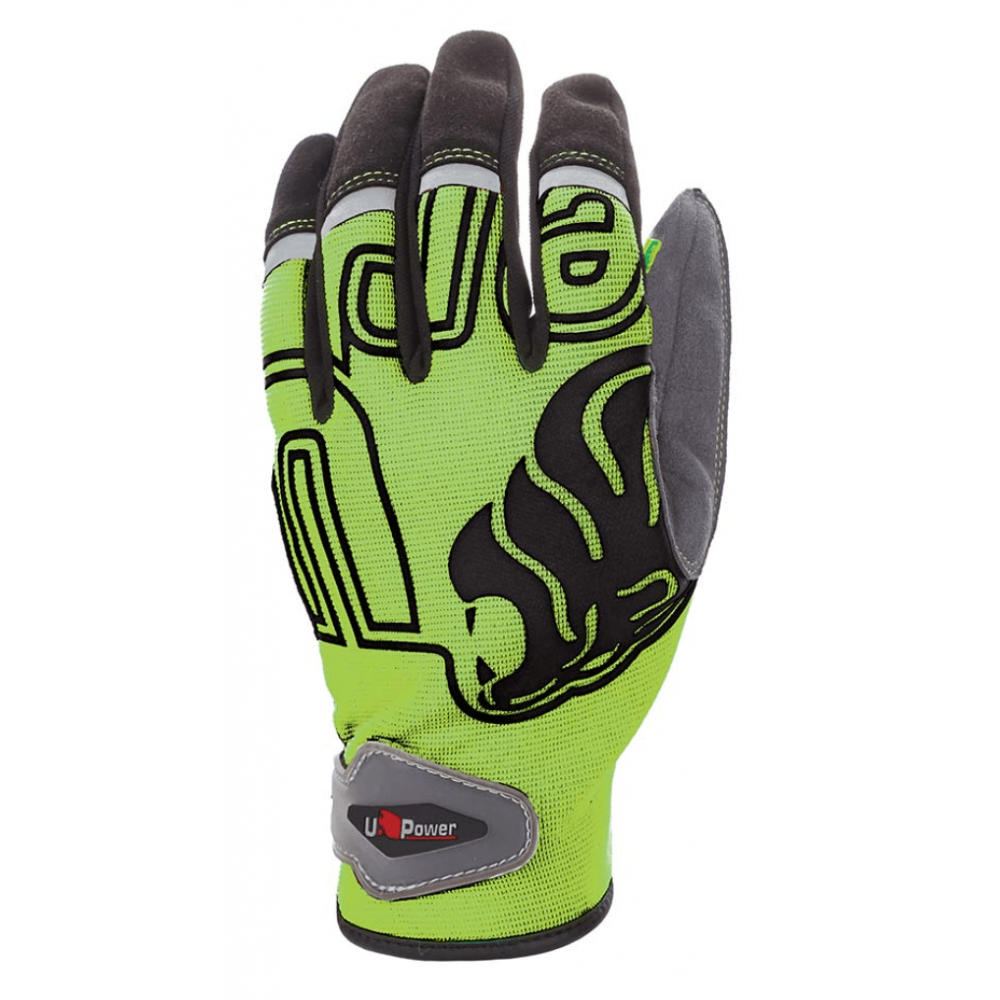 Guanti da lavoro U-Power Niko Green Fluo