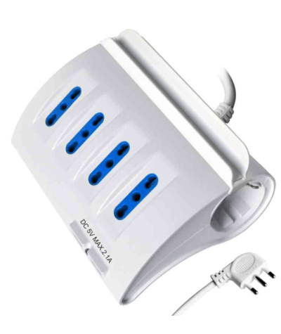 Multipresa da tavolo 6 prese e 2USB+portacellulare CFG