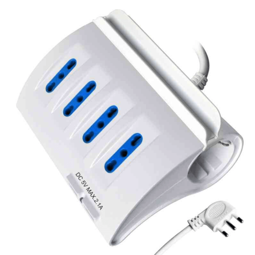 Multipresa da tavolo 6 prese e 2USB+portacellulare CFG