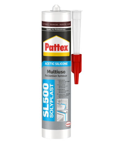 Silicone Acetico Marrone SL500 300ml Pattex