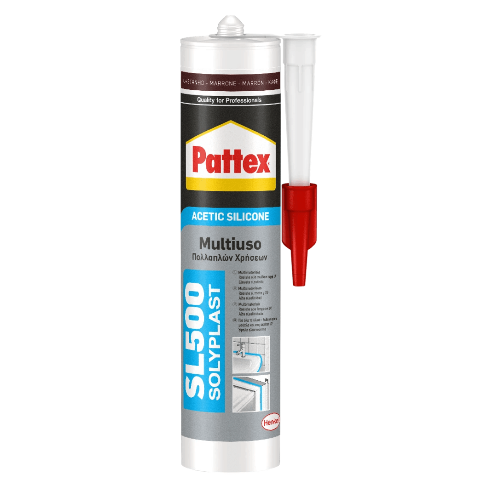 Silicone Acetico Marrone SL500 300ml Pattex