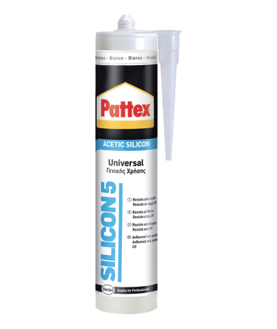 Silicone Acetico Bianco Silicon5 280ml Pattex