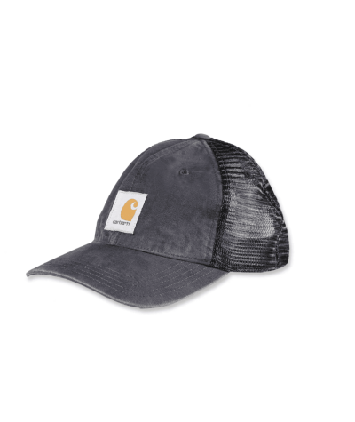 Berretto Carhartt - 100286 CANVAS MESH-BACK CAP colore BLACK 001