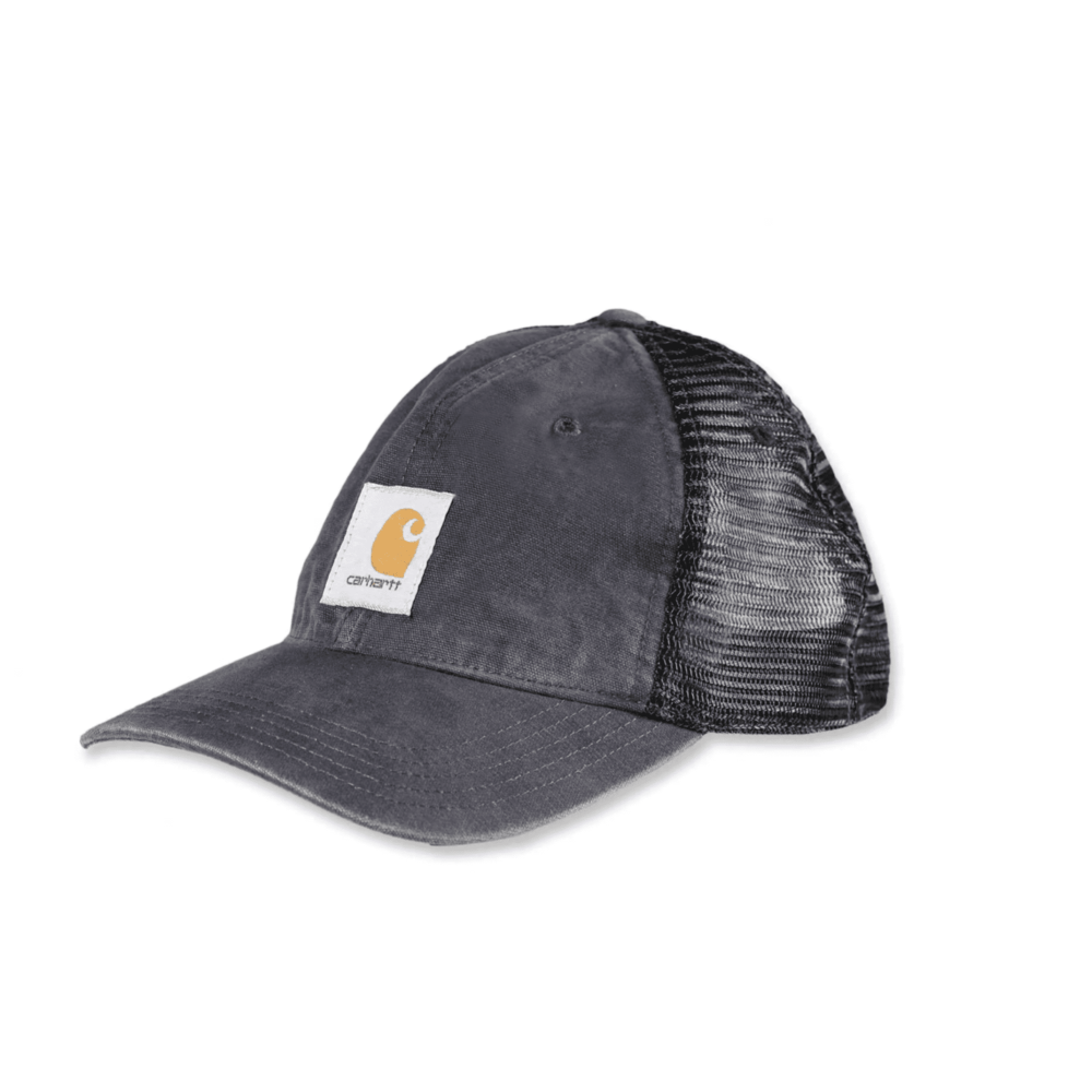Berretto Carhartt - 100286 CANVAS MESH-BACK CAP colore BLACK 001