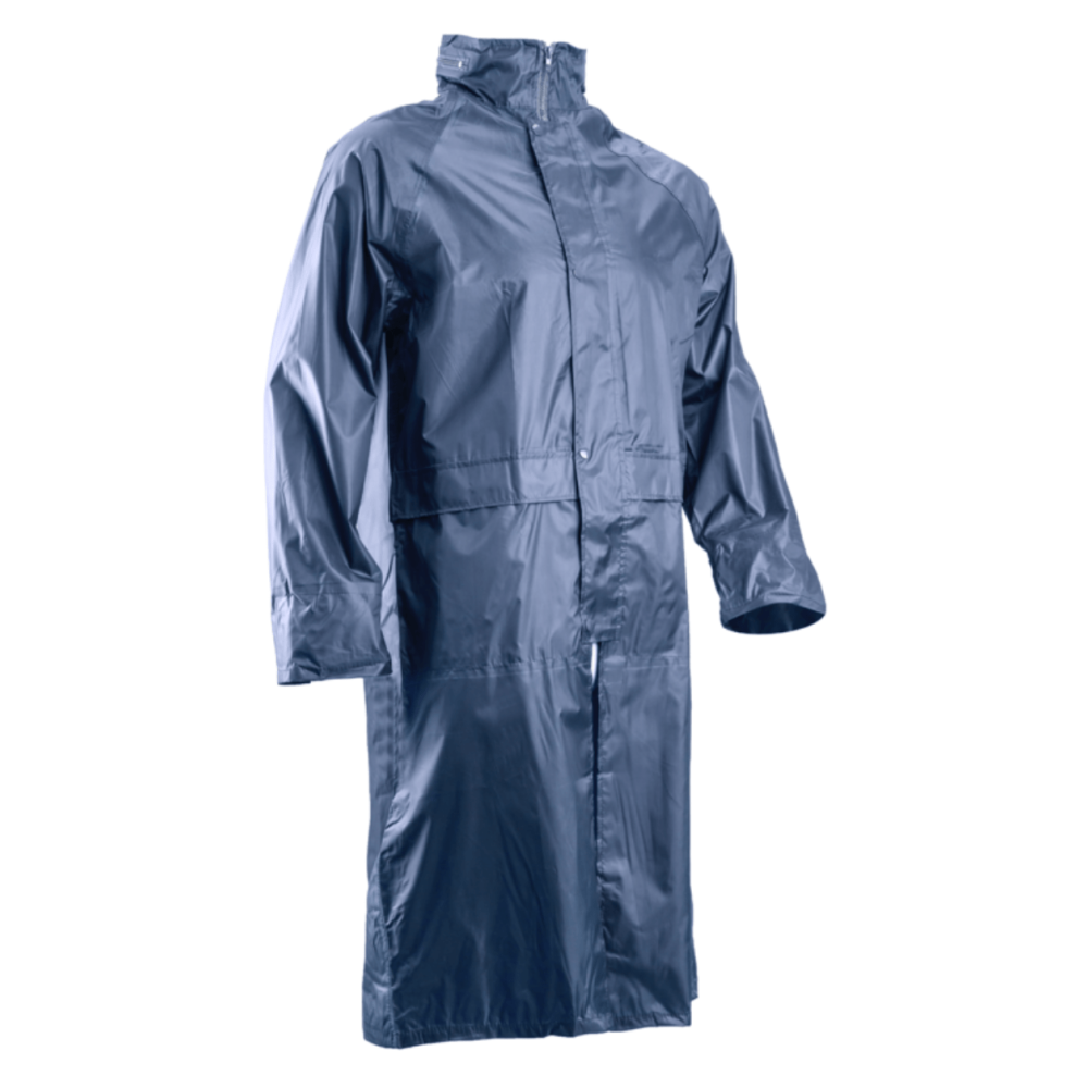 Parka blu PVC pioggia