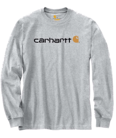 T-Shirt a maniche lunghe Uomo Carhartt - 104107 colore HEATHER GREY HGY