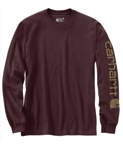 T-Shirt a maniche lunghe Uomo Carhartt - EK231 colore PORT PRT
