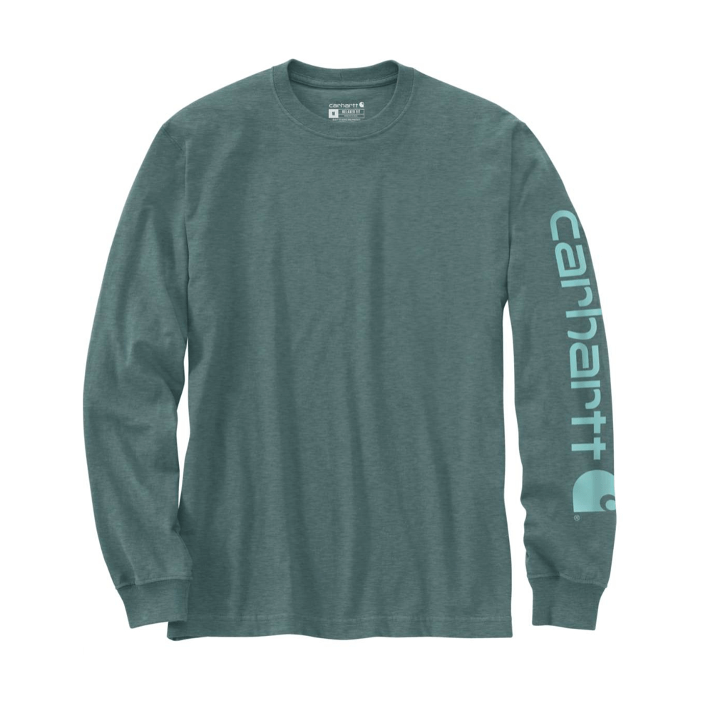 T-Shirt a maniche lunghe Uomo Carhartt - EK231 colore SEA PINE HEATHER GE1