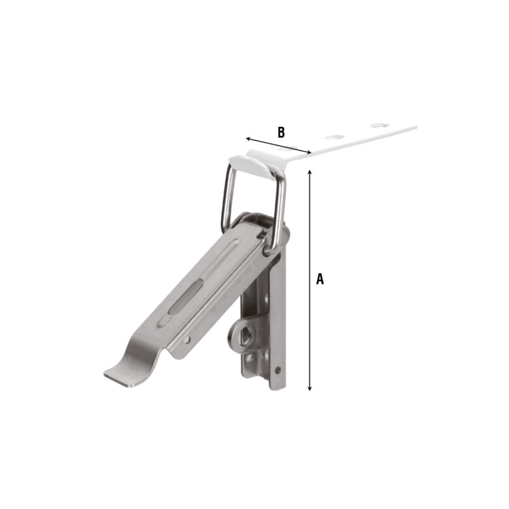 Chiusura per casse portalucchetto Inox