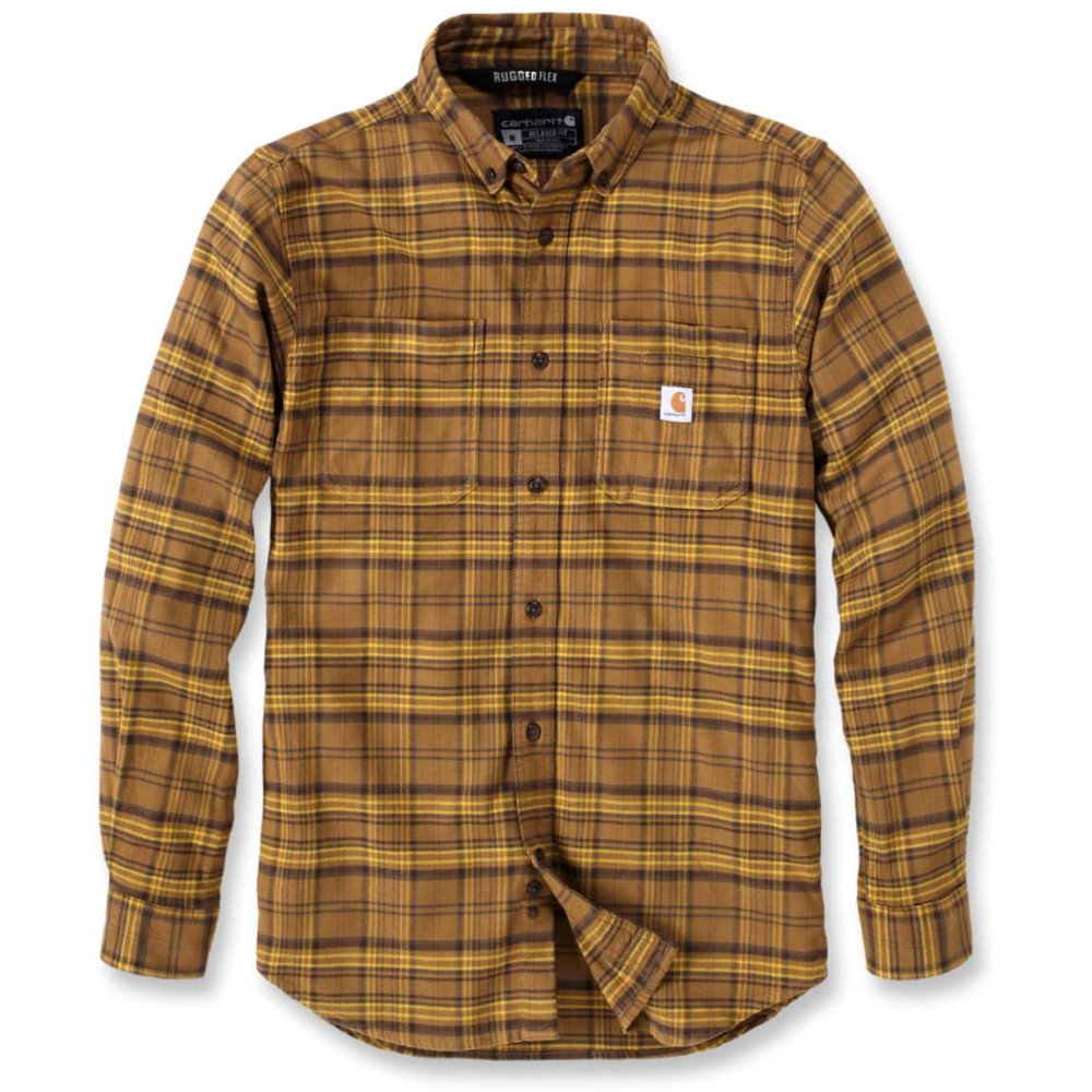 Camicia a maniche lunghe Uomo Carhartt - 105432 colore OAK BROWN B33