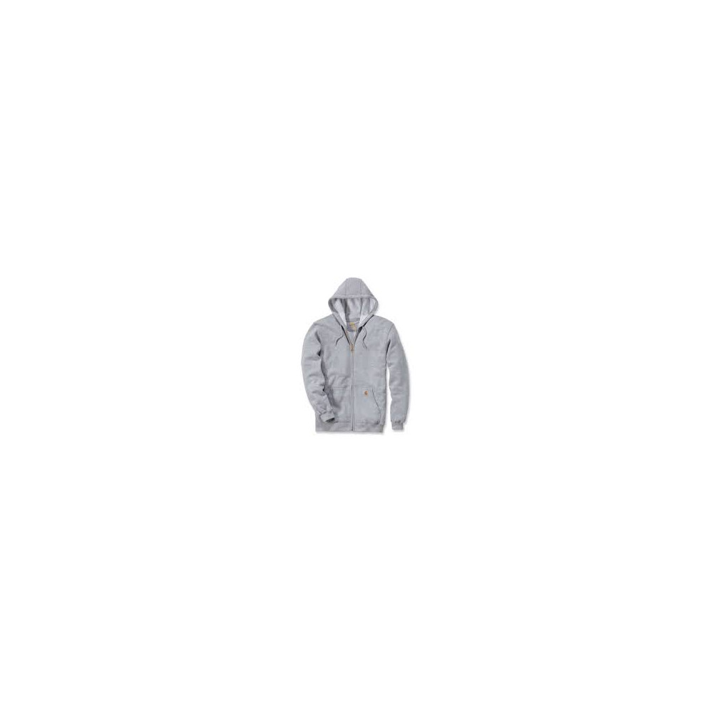 Felpa Uomo Carhartt - K122 FULL-ZIP colore HEATHER GREY HGY