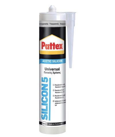 Silicone Acetico Trasparente Silicon5 280ml Pattex