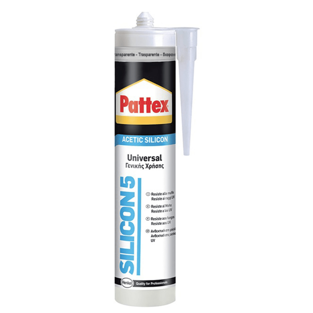 Silicone Acetico Trasparente Silicon5 280ml Pattex