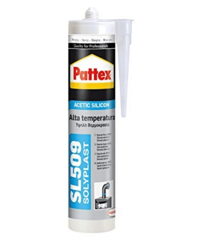 Silicone acetico sigillante SL 509 Alta Temperatura Rosso Pattex