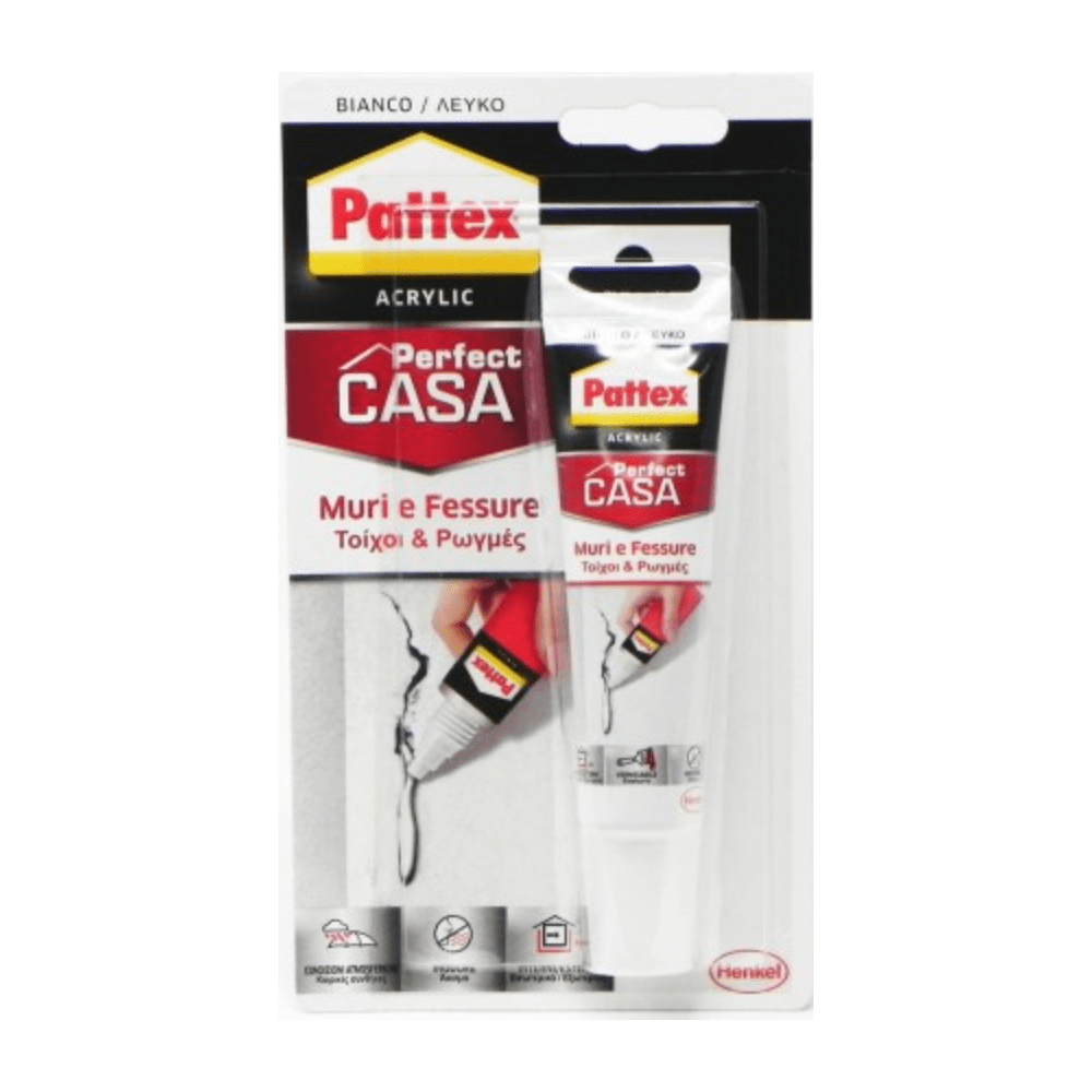 Silicone acrilico Bianco Perfect Casa Muri e fessure 50 ml Pattex