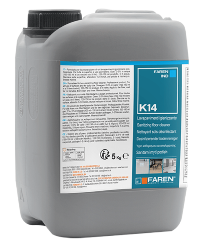 K14 Detergente Igienizzante Brezza Marina 5 Litri Faren
