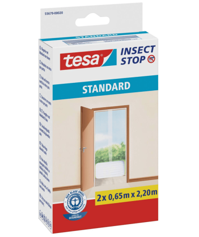 Zanzariera per porte 1200 mm x 2200 mm Bianco TESA