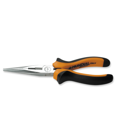 Pinza becchi mezzotondi con tagliente 170 mm Mundial