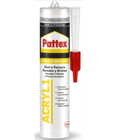 Silicone Acrilico Bianco Verniciabile 300ml Pattex